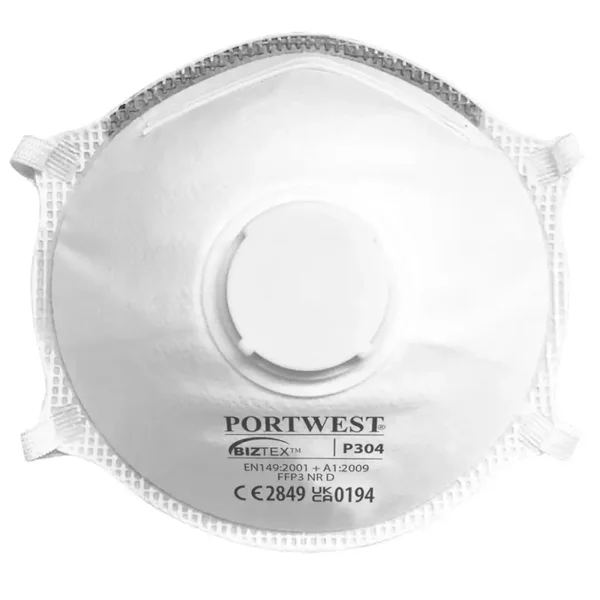 MASCARILLA DESECHABLE P304 DOLOMITE LIGERA CON VALVULA FFP3 | PACK 10 UNIDADES
