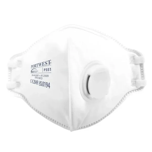 MASCARILLAS DESECHABLES P351 DOLOMITE PLEGABLE CON VALVULA FFP3 | PACK 20 UNIDADES