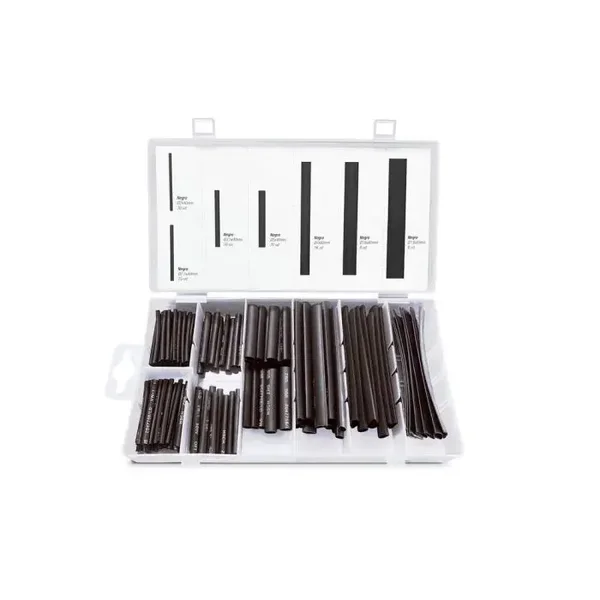 25751-SET 127 FUNDAS TERMORRETRÁCTILES ONLEX COLOR NEGRO