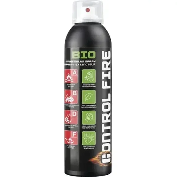 SPRAY EXTINTOR CONTROL FIRE · 100% BIODEGRADABLE · 200ML