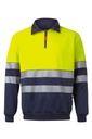 SUDADERA 305703 RS · BICOLOR · MEDIA CREMALLERA · BANDAS SEGMENTADAS · AV · CE II CAT · [300g]