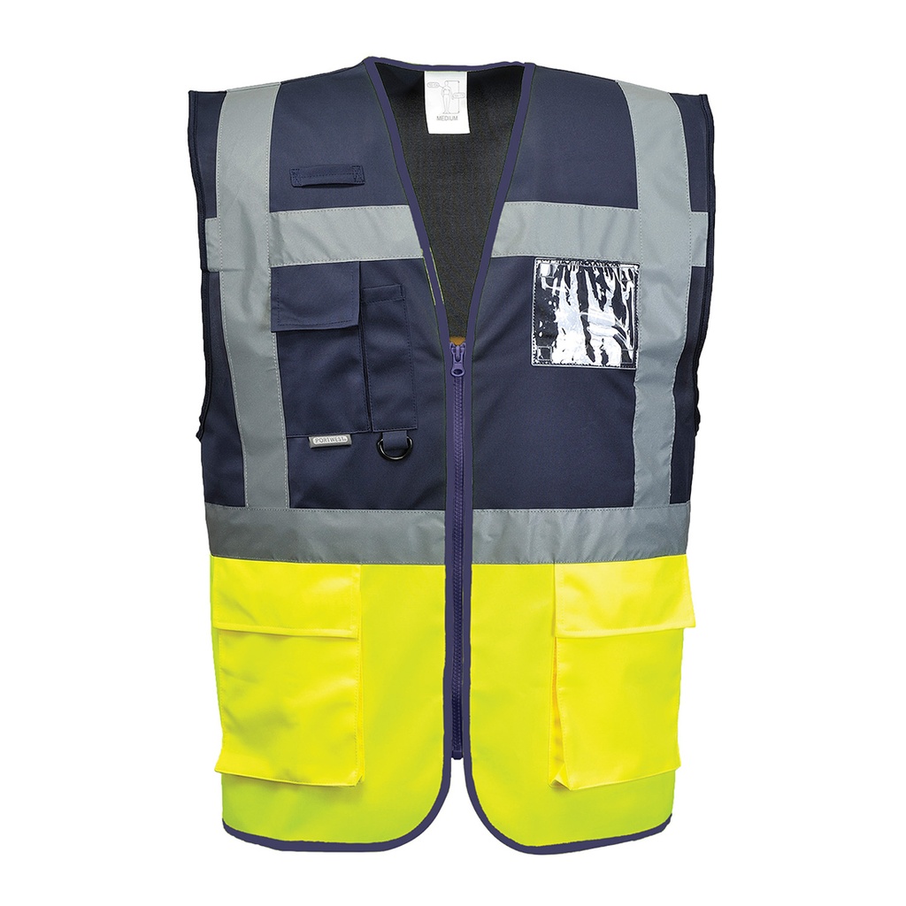 CHALECO PARIS C276 · BICOLOR · EXECUTIVE · 7 BOLSILLOS · CIERRE CREMALLERA · AV · 50 LAVADOS · CE II CAT