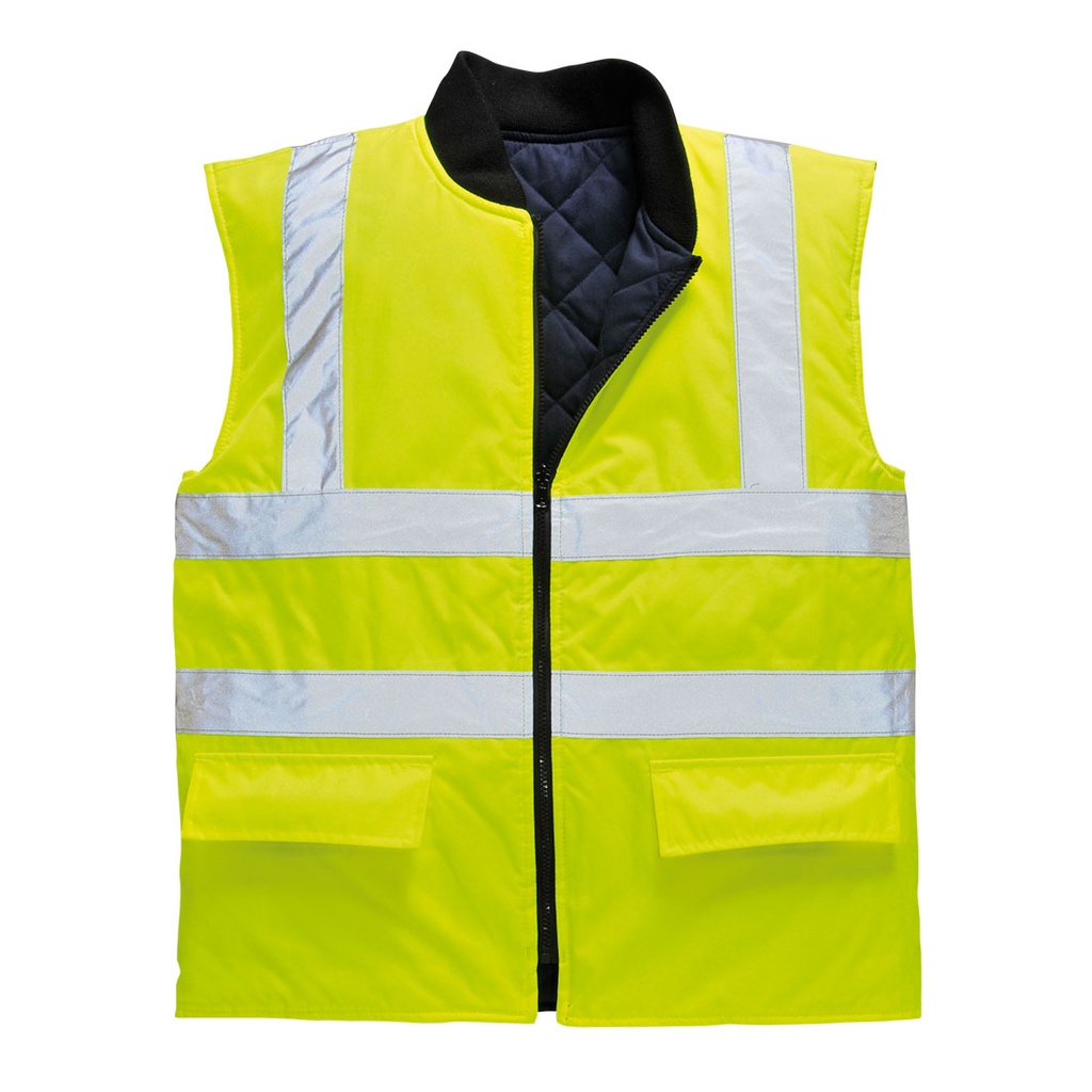 CHALECO S469 · ACOLCHADO · REVERSIBLE · AV · 50 LAVADOS · CE II CAT