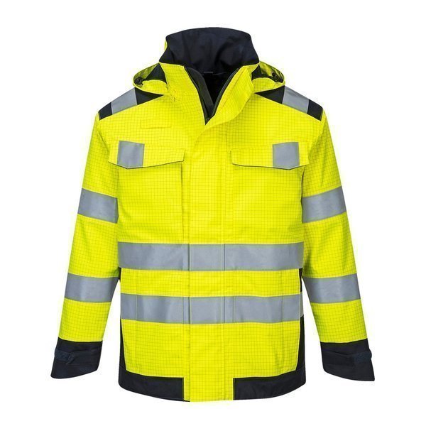 CHAQUETA INHERENTE MV70 · IGNIFUGO · SOLDADURA · ANTIESTATICO · ARCO ELECTRICO · QUIMICO · IMPERMEABLE [3/4] · AV · CE III CAT
