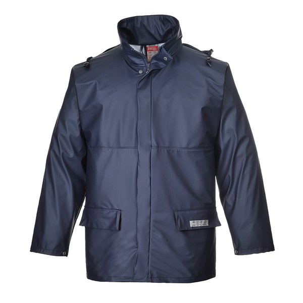 CHUBASQUERO FR46 SEALTEX FLAME · IMPERMEABLE [3/4] · IGNIFUGO · ANTIESTATICO · QUIMICO · R-PU1 · CE III CAT
