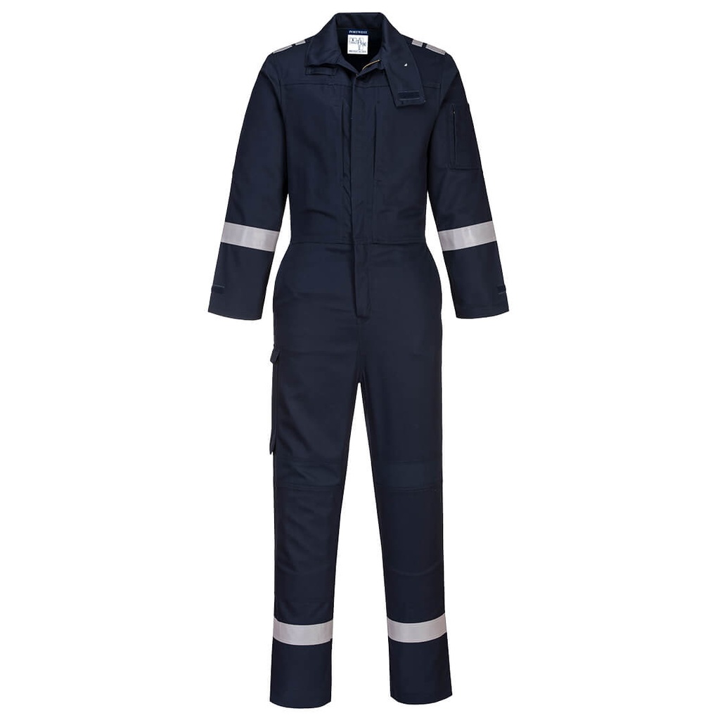 BUZO FR501 LIGERO · SOLDADOR · IGNIFUGO · ANTIESTATICO · PROTEC. SOLAR >40ºC · ATEX · ARCO ELECTRICO · ASTM · REFUERZOS · SISTEMA RODILLERAS · METAL FREE · CE III CAT