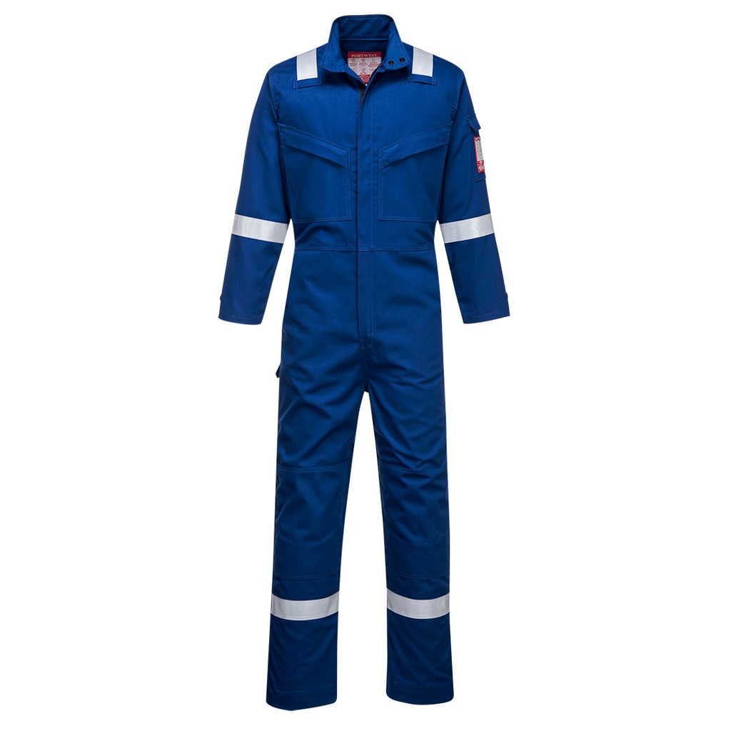 BUZO FR93 · SOLDADOR · IGNIFUGO · ANTIESTATICO · ARCO ELECTRICO · QUIMICO · ASTM · METAL FREE · PROTEC. SOLAR >40ºC · ATEX · LAVABLE 75ºC · SISTEMA RODILLERAS · METAL FUNDIDO · CE III CAT