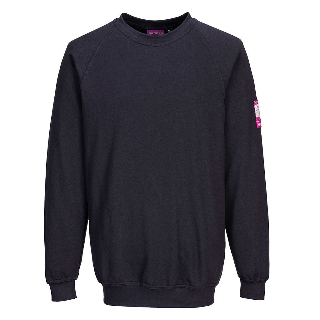 SUDADERA INHERENTE FR12 IGNIFUGO · ANTIESTATICO · ARCO ELECTRICO · ASTM · ATEX · PROTEC. SOLAR >40ºC · CE III CAT · [300g]