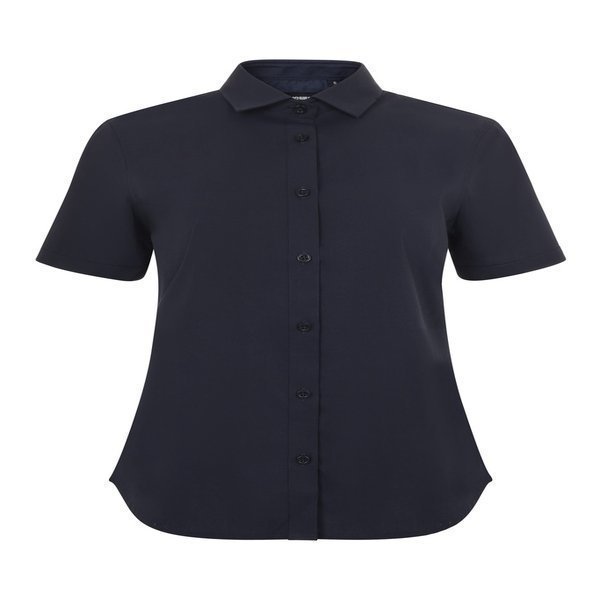 CAMISA 405018S · MC · MUJER · POPELIN · ELASTICO/STRETCH · CUELLO ITALIANO