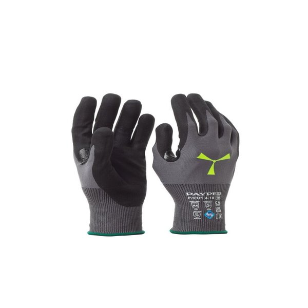 GUANTES P/CUT 4-18 · TOUCH · ANTI CORTE GRADO D · GALGA 18 | PACK 12 PARES
