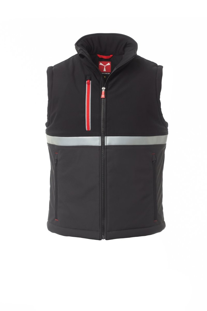 CHALECO SOFTSHELL WISE VEST PAD · ACOLCHADO · WATERPROOF · ELASTICO/STRETCH · CORTAVIENTOS · 3 CAPAS PADDED · INSULATED 2 · CE I CAT