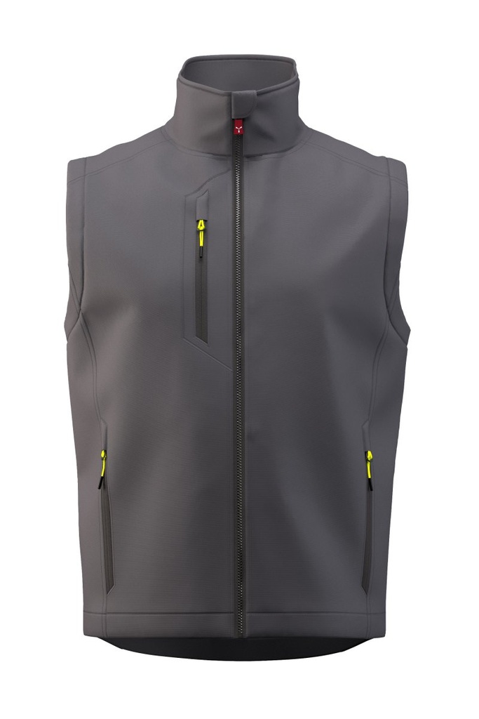 CHALECO SOFTSHELL CREEK VEST PAD · ACOLCHADO · CORTAVIENTOS · WATERPROOF · ELASTICO/STRETCH · 3 CAPAS PADDED · INSULATED 2 · CE I CAT