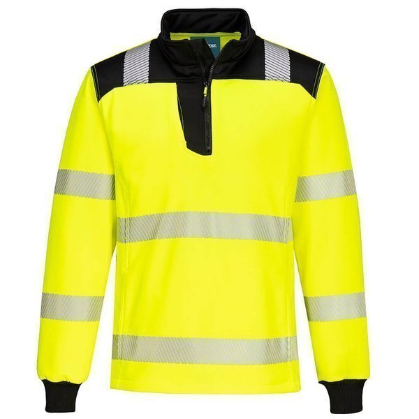 SUDADERA PW326 PW3 · BICOLOR · ALGODON · MEDIA CREMALLERA · BANDAS SEGMENTADAS · PROTECCION SOLAR >40ºC · 50 LAVADOS · AV · CE II CAT · [300g]