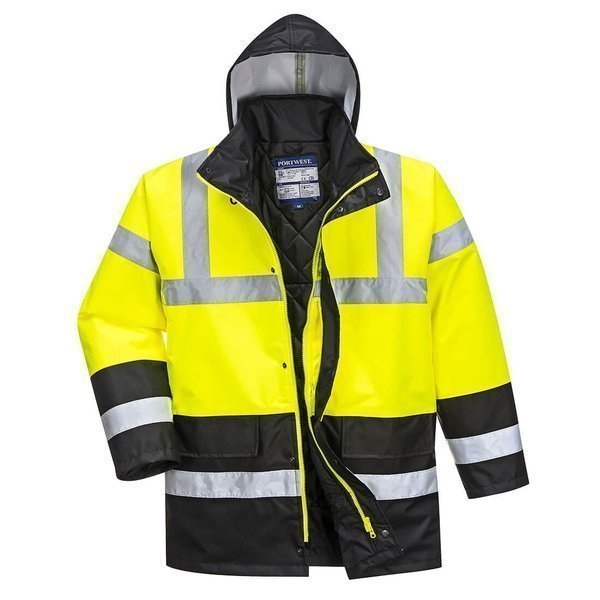 PARKA TRAFFIC S466 · Texpel™ Splash IMPERMEABLE [3/4] · AMBIENTES FRIOS -36°C  · CAPUCHA EXTRAIBLE · PROTEC. SOLAR >40ºC · AV · CE II CAT