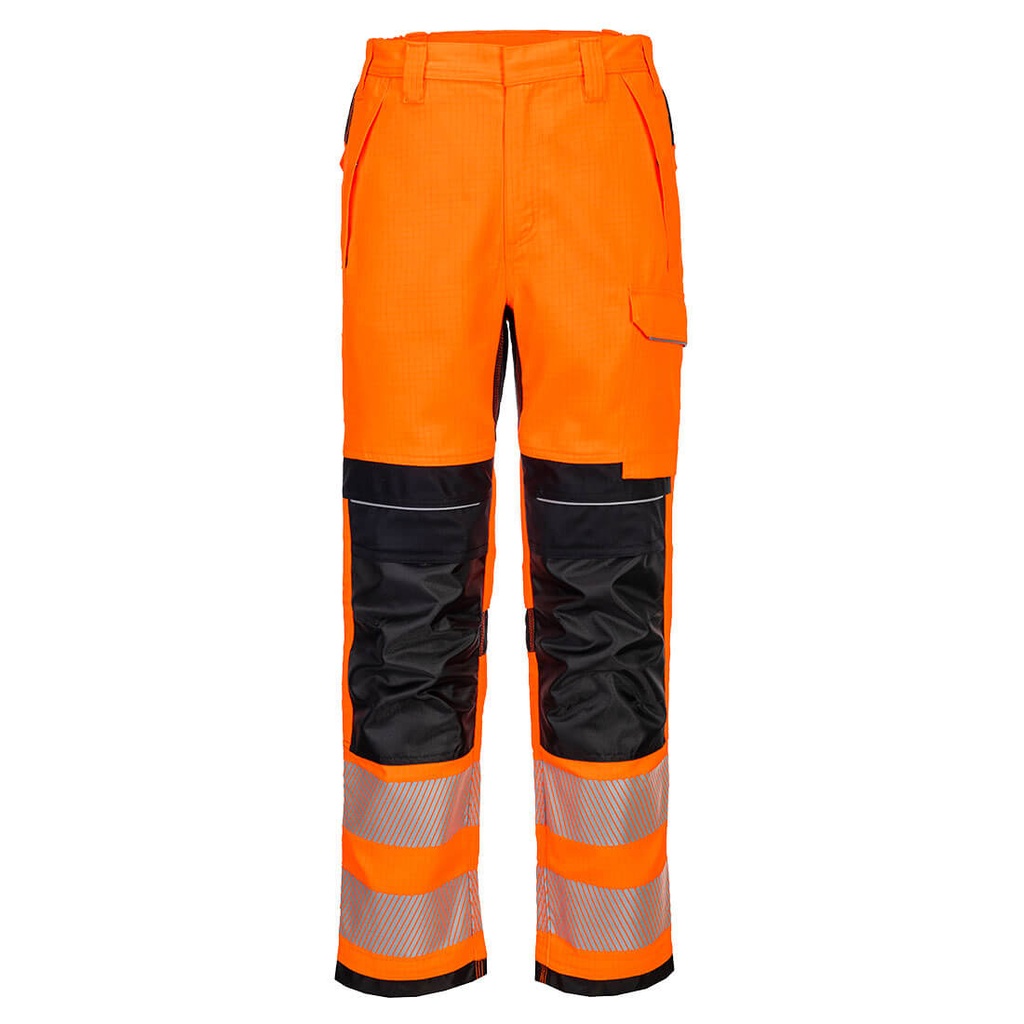 PANTALON INHERENTE FR414 PW3 · STRETCH · BANDAS SEGMENTADAS · IGNIFUGO · SOLDADURA · ANTIESTATICO · ARCO ELECTRICO · QUIMICO · ATEX · PROTEC. SOLAR >40ºC · METAL FREE · TRIPLE COSTURA · PROTEC. RODILLAS · REFUERZO · AV · CE III CAT