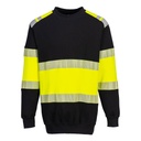 SUDADERA INHERENTE FR716 PW3 · BANDAS SEGMENTADAS · IGNIFUGO · ANTIESTATICO · ARCO ELECTRICO · PROTECCION SOLAR >40ºC · ASTM · AV · CE III CAT · [300g]