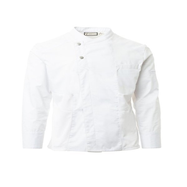 CHAQUETA COCINA COUTURE MESH · ELASTICO/STRETCH · CIERRE AUTOMATICOS · MALLA ESPALDA · COOLMAX · RIPSTOP · CE I CAT
