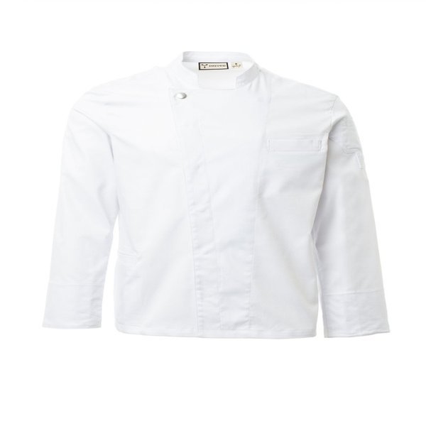 CHAQUETA COCINA ELITE · ELASTICO/STRETCH · CIERRE AUTOMATICOS · COOLMAX · CE I CAT