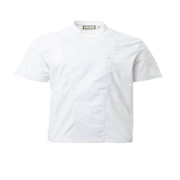 CHAQUETA COCINA STARLIGHT MESH · ELASTICO/STRETCH · CIERRE AUTOMATICOS · MALLA ESPALDA-BAJO SISA · COOLMAX · RIPSTOP · CE I CAT