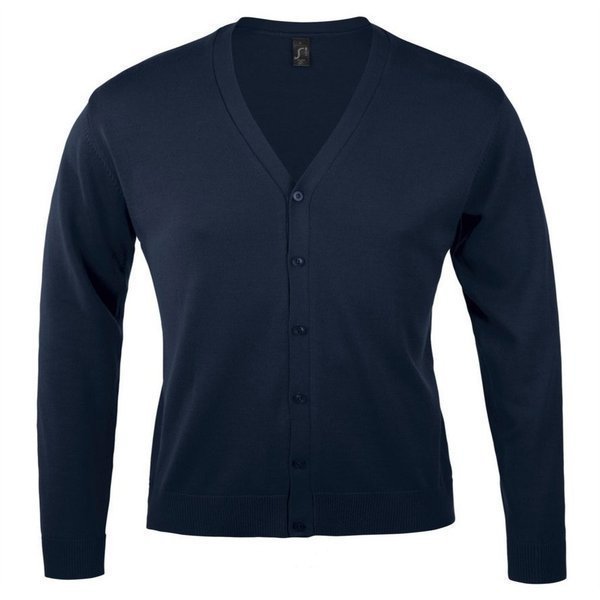 CHAQUETA JERSEY GOLDEN MEN · CIERRE BOTONES · CUELLO V · PUNTO FINO