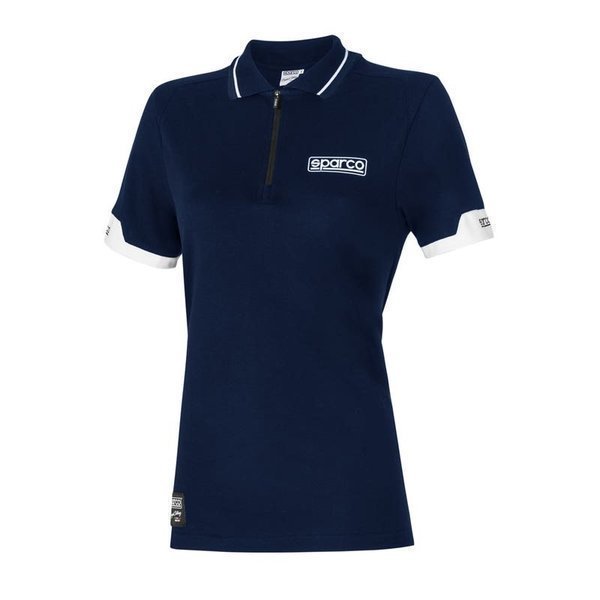 POLO ZIP LADY SPARCO LIFESTYLE · MC · ELASTICO/STRETCH [7] · 93% POLIAMIDA