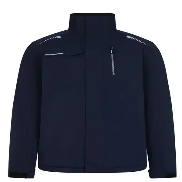 SOFTSHELL ACOLCHADO 206035 GRS V.DYNAMIX · ELASTICO/STRETCH · ECO · IMPERMEABLE [3/4] · CAPUCHA OCULTA · PROTECCION SOLAR >50ºC