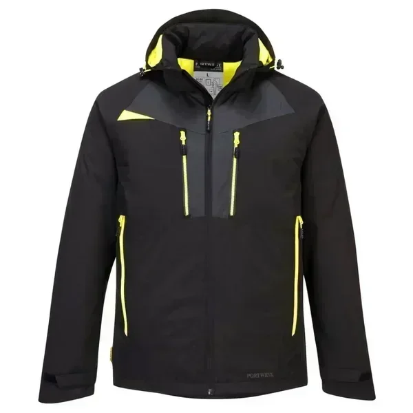 CHAQUETA DX460 WINTER · ACOLCHADO · IMPERMEABLE [4/4] TEXPEL™ SPLASH ECO · CAPUCHA DESMONTABLE · ELASTICO/STRETCH
