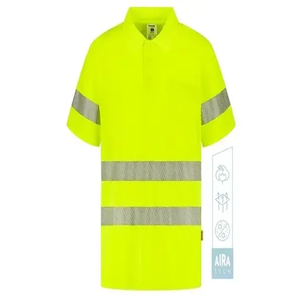 POLO POP AIRA TECH · MC · UNICOLOR · TACTO ALGODON · ANTIBACTERIANO · BOLSILLO · AIREADORES AXILAS · BANDAS SEGMENTADAS · AV · CE II CAT · [185g]