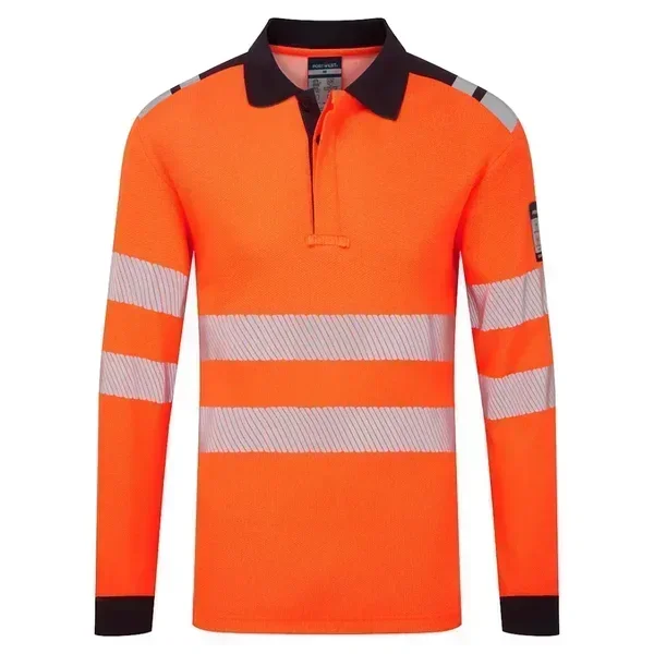 POLO INHERENTE FR734 MODAFLAME HVO · IGNIFUGO · ANTIESTATICO · ARCO ELECTRICO · ATEX · BANDAS SEGMENTADAS · AV · CE III CAT · [220g]