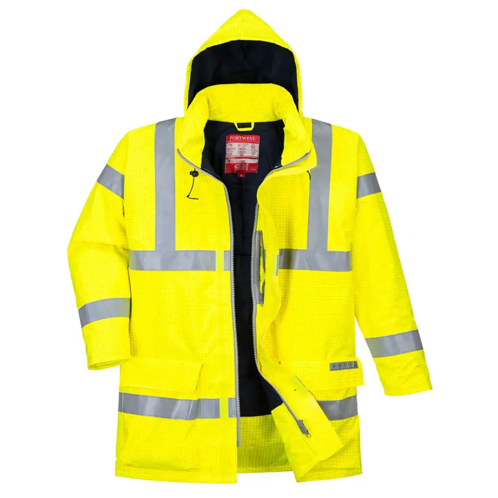 PARKA S778 BIZFLAME RAIN WINTER · IGNIFUGO · ANTIESTATICO · IMPERMEABLE [3/4] · AMBIENTES FRIOS -20ºC · QUIMICO · PROTEC. SOLAR >40ºC · AV · CE III CAT