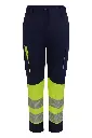 PANTALON GRS 303032SW · MUJER · BICOLOR · CARGO · ELASTICO/STRETCH · ECO · BANDAS SEGMENTADAS · PROTEC. SOLAR >50ºC · AV · CE II CAT