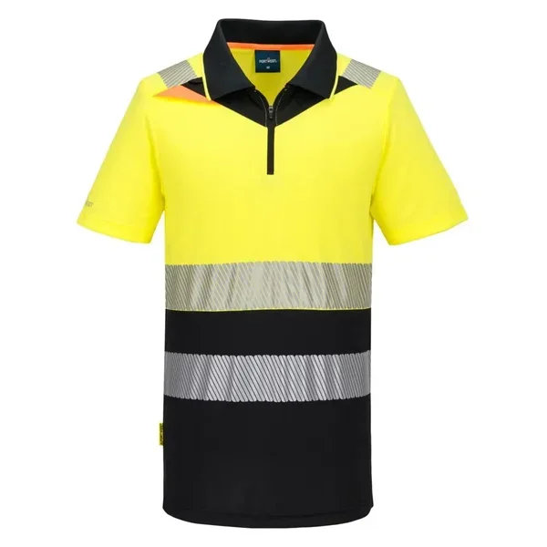 POLO LIGERO DX435 DX4 · MC · BICOLOR · Ezeecool · MEDIA CREMALLERA · BANDAS SEGMENTADAS · PROTEC. SOLAR >40ºC · 50 LAVADOS · AV · CE II CAT · [150g]