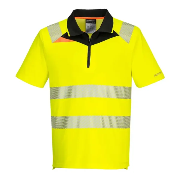 POLO LIGERO DX412 DX4 · MC · BICOLOR · Ezeecool · MEDIA CREMALLERA · PROTEC. SOLAR >40ºC · 50 LAVADOS · AV · CE II CAT · [150g]