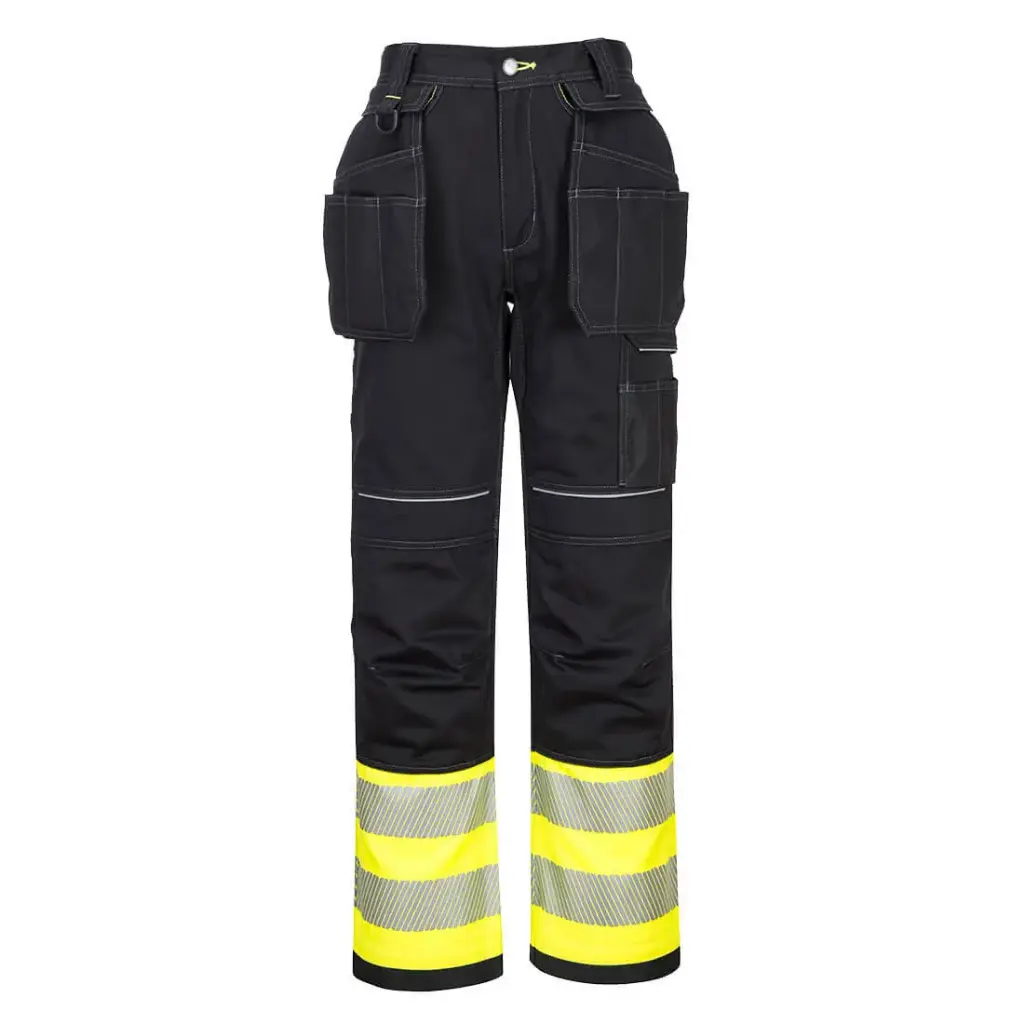 PANTALON PW307 PW3 HOLSTER · BICOLOR · ALGODON · BANDAS SEGMENTADAS · TRIPLE COSTURA · PROTEC. SOLAR >40ºC · REFUERZOS · SISTEMA RODILLERAS · 50 LAVADOS · AV · CE II CAT