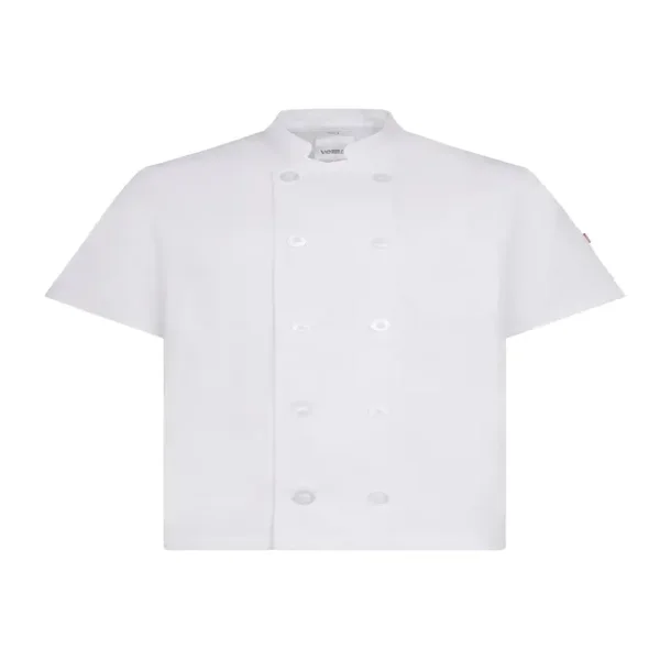 CHAQUETA COCINA 405222 · MC · SOFT TOUCH · CUELLO TIRILLA · CIERRE BOTONADURA · LAVABLE 60ºC
