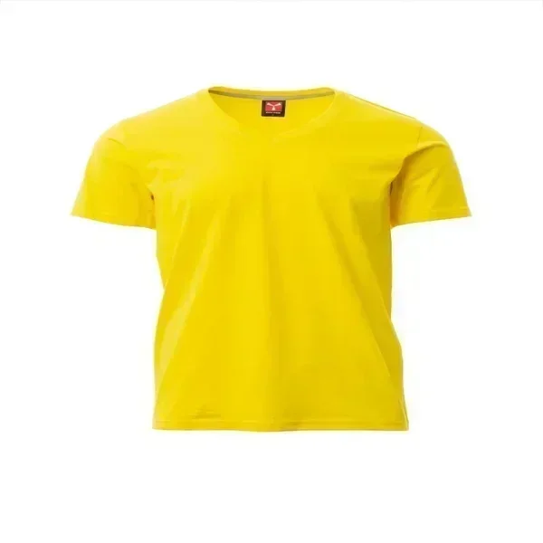 CAMISETA V-NECK · MC · CUELLO V · 100% ALGODON · CE I CAT · PROTECCION SOLAR >50ºC · [155g]