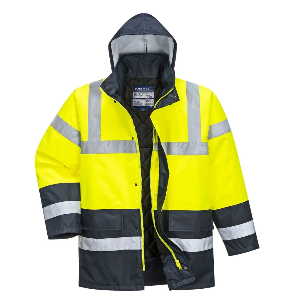 PARKA TRAFFIC S466 · Texpel™ Splash IMPERMEABLE [3/4] · AMBIENTES FRIOS -36°C  · CAPUCHA EXTRAIBLE · PROTEC. SOLAR >40ºC · AV · 50 LAVADOS · CE II CAT