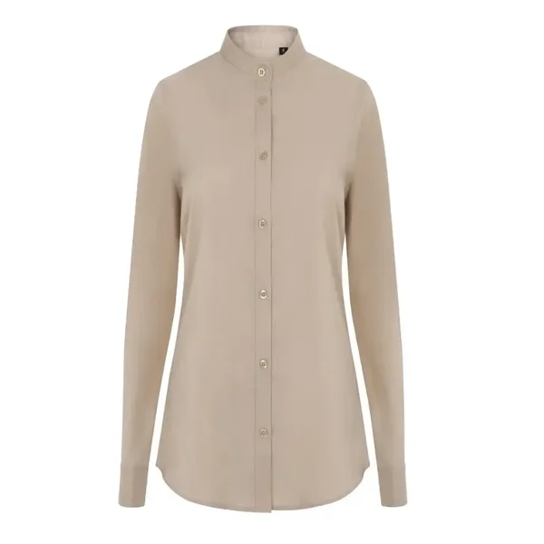 CAMISA 405015S · ML · MUJER · POPELIN · ELASTICO/STRETCH · CUELLO TIRILLA