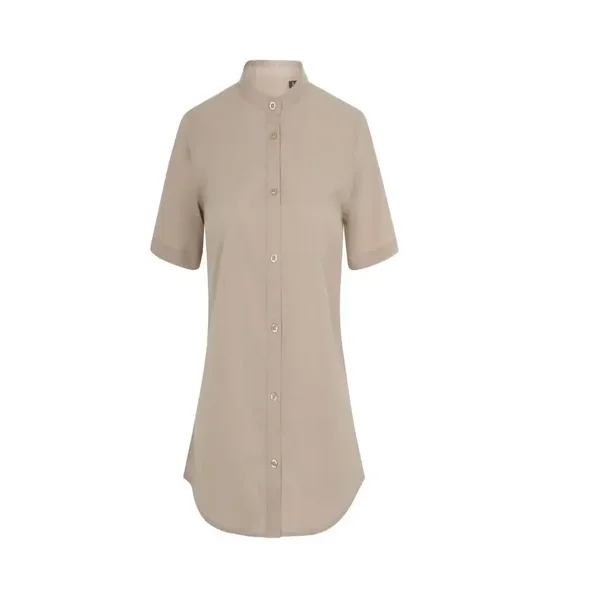CAMISA 405014S · MC · MUJER · POPELIN · ELASTICO/STRETCH · CUELLO TIRILLA