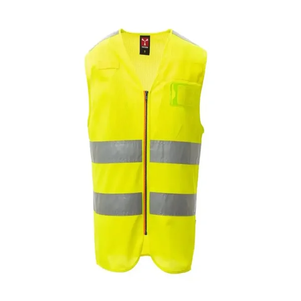 CHALECO ACE MESH · CIERRE CREMALLERA · MALLA TRANSPIRABLE · DRY TECH · AV · CE II CAT