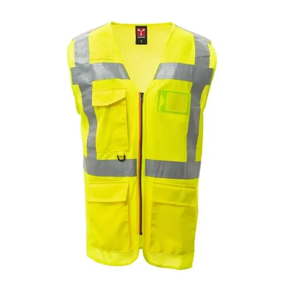 CHALECO EXTRA MESH · CIERRE CREMALLERA · TEJIDO MALLA · DRY TECH · AV · CE II CAT