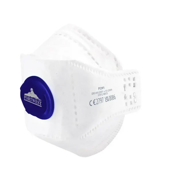 [P291] MASCARILLA DESECHABLE P291 EAGLE DOLOMITA PLEGABLE CON VALVULA FFP2 | PACK 10 UNIDADES