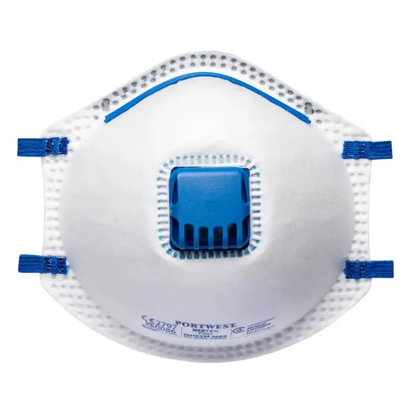 [P201] MASCARILLA DESECHABLE P201 CON VALVULA FFP2 | PACK 10 UNIDADES