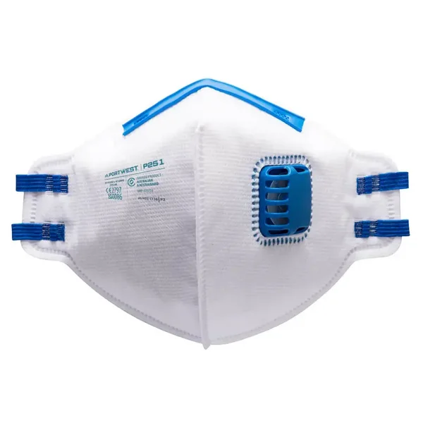 [P251] MASCARILLA DESECHABLE P251 PLEGABLE CON VALVULA FFP2 | PACK 20 UNIDADES