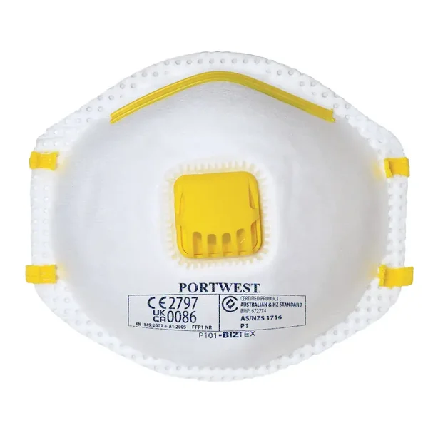[P101] MASCARILLA DESECHABLE P101 CON VALVULA FFP1 | PACK 10 UNIDADES