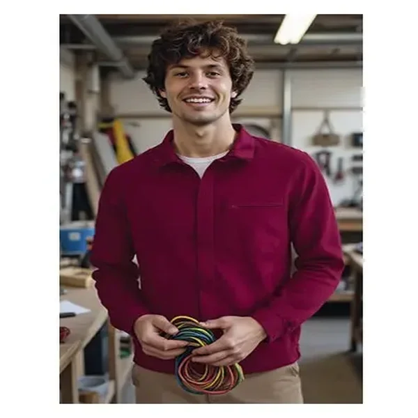 CHAQUETA LABORAL CHISPA · CIERRE CREMALLERA · 100% ALGODON