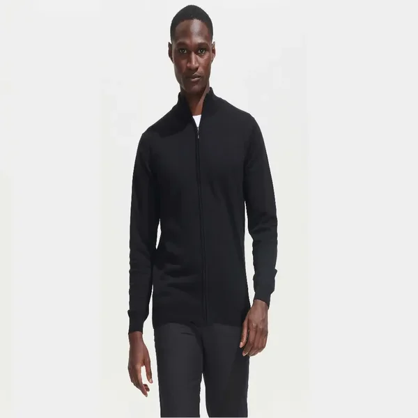 CHAQUETA JERSEY GORDON MEN · CIERRE CREMALLERA · PUNTO FINO