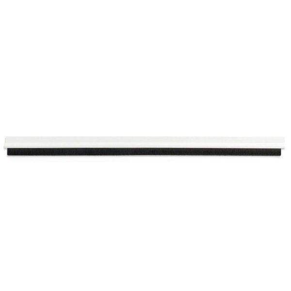 48318-BURLETE ADHESIVO PVC CEPILLO 1M X 45MM BLANCO | PACK 50 UNIDADES