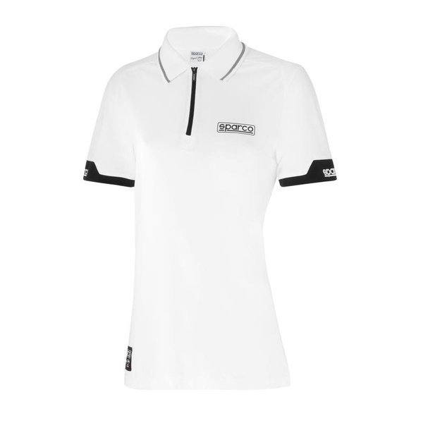 POLO ZIP LADY SPARCO LIFESTYLE · MC · ELASTICO/STRETCH [7] · 93% POLIAMIDA