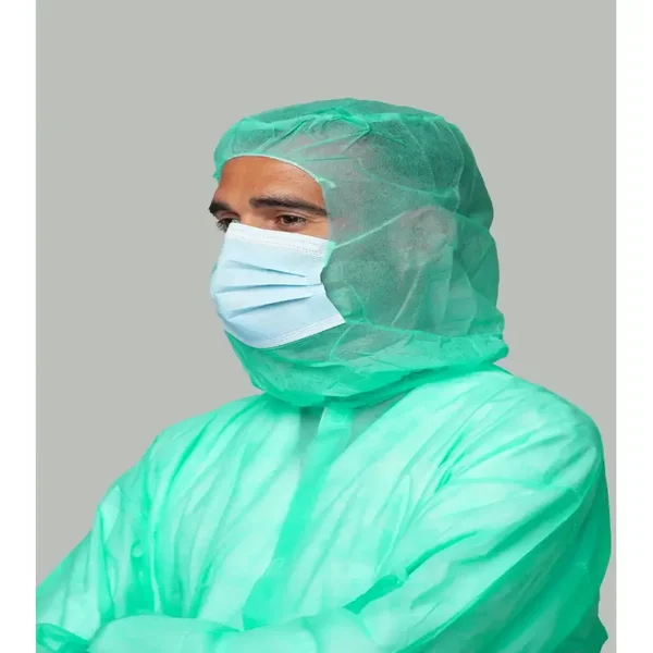 BURKA DESECHABLE 25G/M2 CON MASCARILLA AZUL | PACK 500 UNIDADES